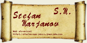 Stefan Marjanov vizit kartica